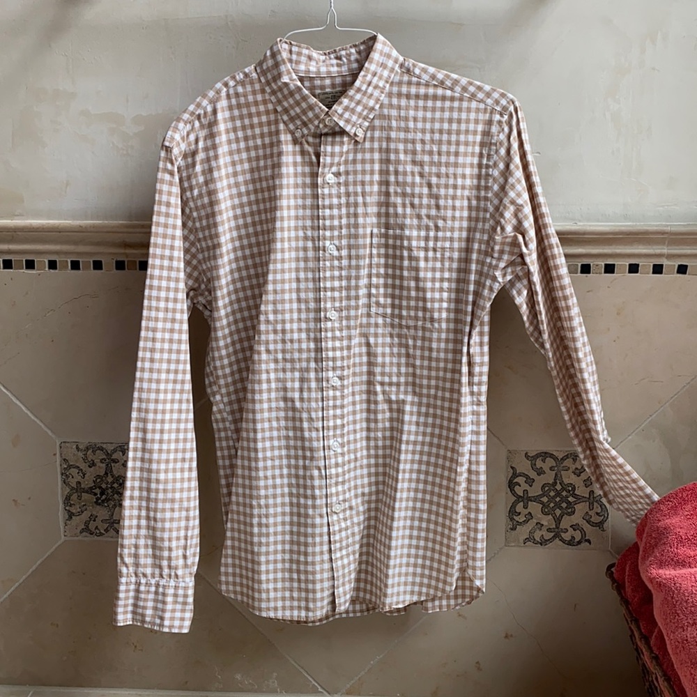 J.Crew lightweight gingham button down